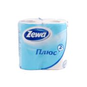 Туалетний папір Zewa Плюс блакитна №4