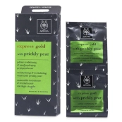 Маска Apivita Express Gold що зволожує і оздоровлює шкіру з опунцією 2х8 мл