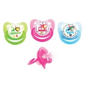 Пустушка силіконова Курносики 7016 з прикусом 0-6 міс