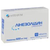 Линезолидин таблетки покрытые пленочной оболочкой 600 мг блистер №10