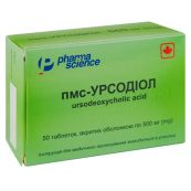 Пмс-Урсодиол таблетки покрытые оболочкой 500 мг блистер №50