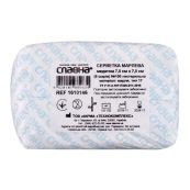 Серветка марлева медична Славна нестерильная 7,5 см х 7,5 см 8-шарів тип 17 №100