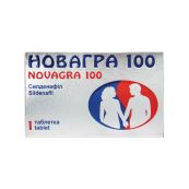 Новагра 100 таблетки вкриті плівковою оболонкою 100 мг №1+1 акція