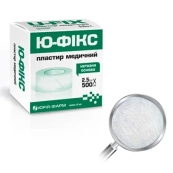 Пластир медичний Ю-Фікс 2,5 см х 500 см на нетканій основі