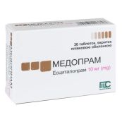 Медопрам таблетки покрытые пленочной оболочкой 10 мг блистер №30