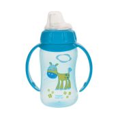 Поїлка-непроливайка з ручками і силіконовою трубочкою Курносики 7025 300 мл