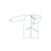 Халат медичний хірургічний на зав'язках Славна стерильний l 50-52 90 см