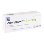 Арипразол таблетки 10 мг блістер №60