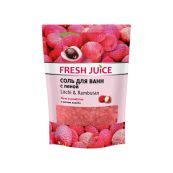 Сіль для ванн Fresh Juice Litchi & Rambutan с піною дой-пак 500 мл