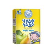 Сік Чудо-Чадо яблуко-груша з м'якоттю та цукром 200 мл 3 + 1 акція