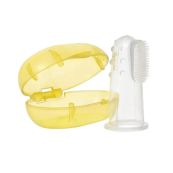 Зубна щітка на палець Курносики силіконова 7077