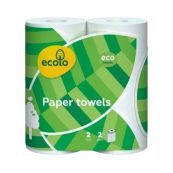 Рушник паперовий білий Ecolo №2
