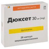 Дюксет капсулы кишечно-растворимые 30 мг блистер №28