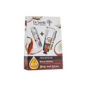 Косметический набор Dr.Sante масло кокоса Hugs and Kisses крем для рук 30 мл + бальзам для губ 3.6 г