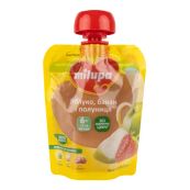 Пюре дитяче фруктове яблуко-банан-полуниця Milupa з 6 місяців 80 г
