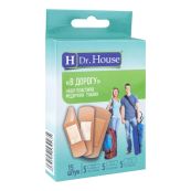 Набор пластырей медицинских Dr. House в дорогу тканых №15