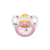 Пустышка латексная Nuk Happy Kids 10726007 успокаивающая размер 1