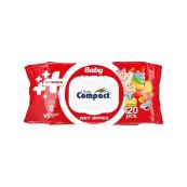 Дитячі вологі серветки Ultra Compact Ecopack з клапаном №120