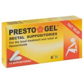 Престо гель суппозитории ректальные №12