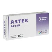 Азтек таблетки вкриті плівковою оболонкою 500 мг блістер №3
