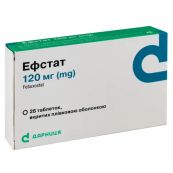Эфстат таблетки покрытые пленочной оболочкой 120 мг блистер №28