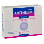 Оптіцеф таблетки 400 мг №14