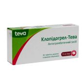 Клопідогрел-Тева таблетки вкриті оболонкою 75 мг №30