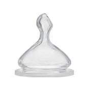 Соска силиконовая ортодонтическая с широким горлышком Baby-Nova 13220 размер 2 молоко