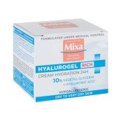 Зволожувальний крем Mixa Hyalurogel Rich для сухої та дуже сухої чутливої шкіри обличчя 50 мл