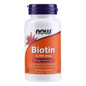 Биотин NOW 5000 мкг капсулы №30