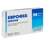 Єврофеб таблетки 80мг №28
