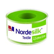 ПЛАСТЫРЬ NORDEPLAST КАТУШЕЧНЫЙ 2,5 СМ Х 5 М, КАТУШКА НА ТЕКСТИЛ. ОСНОВЕ 1897