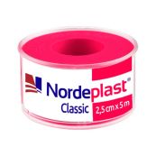 ПЛАСТЫРЬ NORDEPLAST КАТУШЕЧНЫЙ 2,5 СМ Х 5 М, КАТУШКА ПЛАСТИК. 5765