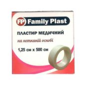 Пластир Family Plast на нетканій основі 1,25смх500см №1