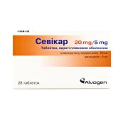 СЕВИКАР ТАБЛ. 20МГ/5МГ №28 Daiichi Sankyo Europe GmbH (Германия)