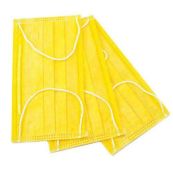 Маска медична захисна нестерильная жовта №1