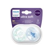 Пустушка Philips Avent 222/01 ультра софт 0-6 міс для хлопчиків №2