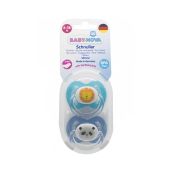 Пустышка Baby-Nova 28360-2 плоская силиконовая размер 2 рисунок с кольцом для мальчиков №2