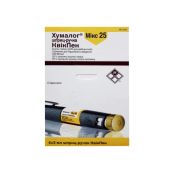 ХУМАЛОГ МИКС 25 Р-Р Д/ИН. 100 МЕ/МЛ 3 МЛ КАРТРИДЖ В ШПР.-РУЧКЕ №5 Lilly France