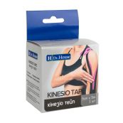 Пластырь медицинский кинезио тейп H Dr. House черного цвета 5 см х 5 м