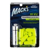 Беруши MACK'S Hi Viz из полиуретана защита от шума до 32 дБ с контейнером 7 пар