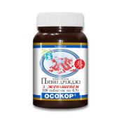 ПИВНЫЕ ДРОЖ. С ЖЕНЬШЕНЕМ 0,5 Г №100 Красота и здоровье (Украина)*