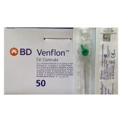 Канюля внутривенная BD Venflon размер 18G (1,2 х 45 мм) зеленая №50