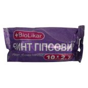 БИНТ ГИПСОВЫЙ 10 СМ Х 2,7 М БИОЛИКАР