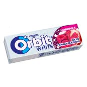 ЖЕВ.РЕЗИНКА ОРБИТ ВАЙТ МАЛИНА ГРАНАТ