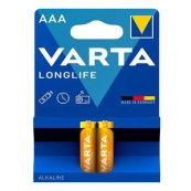 БАТАРЕЙКА VARTA LONGLIFE AAA BLI 2 ALKALINE 2ШТ  4726