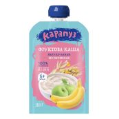 Пюре Карапуз из яблок и бананов с мультизлаковой кашей Фруктовая каша без сахара с 6 месяцев 110 г