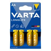 БАТАРЕЙКА VARTA LONGLIFE AA BLI 4 ALKALINE 4ШТ  5157