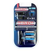 СТАНОК БРИТВ.BRO KL-XS317L ДЛЯ МУЖ. №1 + 3 КАРТР 0958