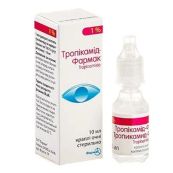Тропикамид-Фармак капли глазные 1 % флакон 10 мл